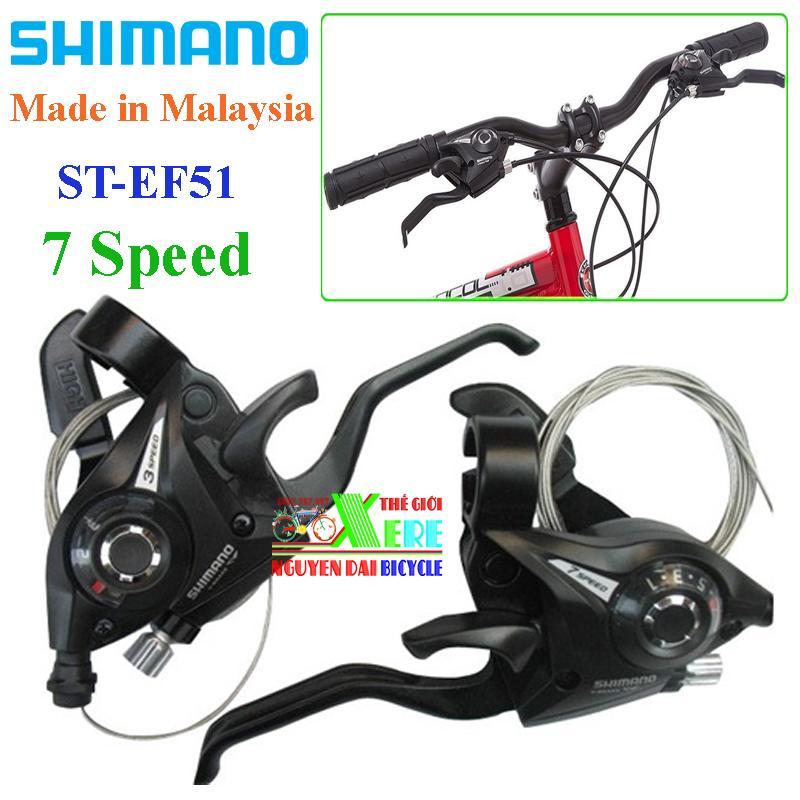 Mua Tay đề xe đạp-Tay đề Shimano EF51 7 Speed-Tay đề bấm xả