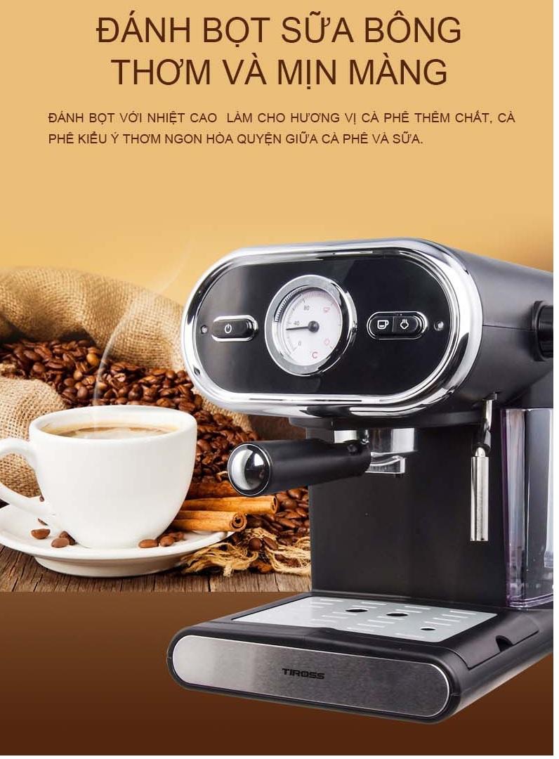 Máy pha cà phê Espresso Tiross TS6211 (15 bar)