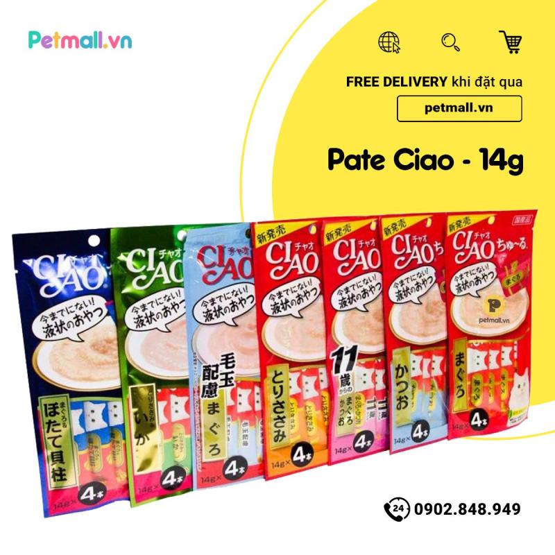 Snack lỏng Ciao Churu cho mèo 4x12g