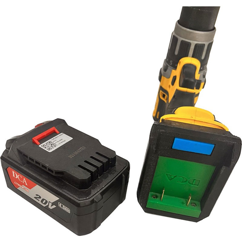 Ngàm Đế Chuyển Pin DCA 20V Sang Máy Dewalt/HPS