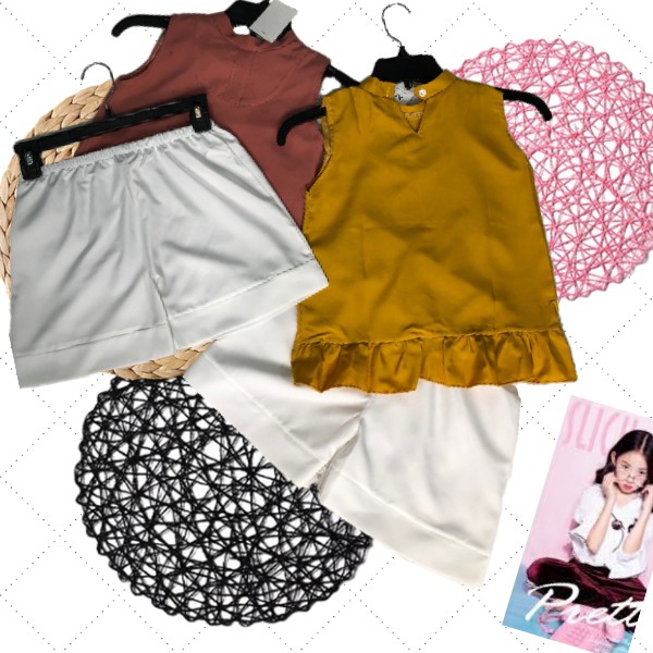 đồ bộ bé gái vải phi lụa 5 - 14 tuổi 0050