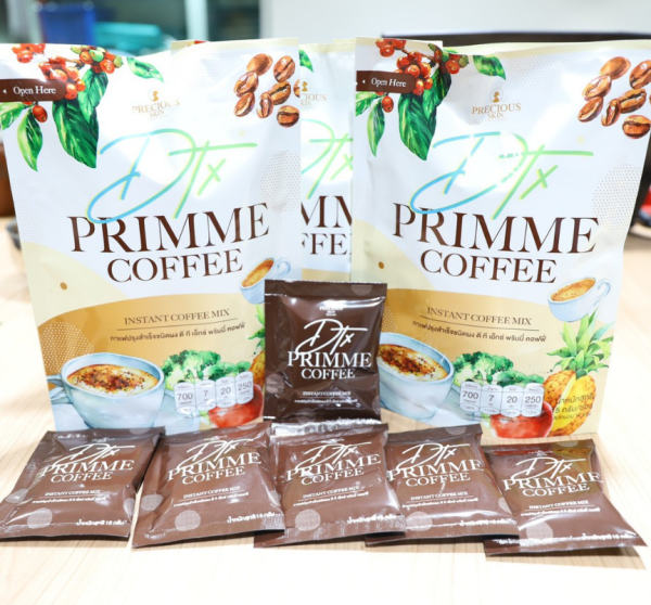 Set gói cà phê giảm cân Primme DTX Thái Lan
