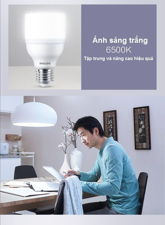 Bóng led trụ 9w, 11w, 13w,15w,17w e27 philips