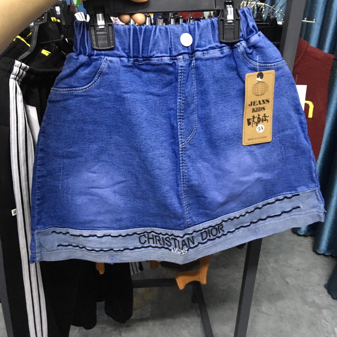 Quàn sort bò jeans dễ thương cho bé gái 20-50kg