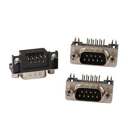 Cổng DB9 Đực 9 Chân Cong Hàn Board