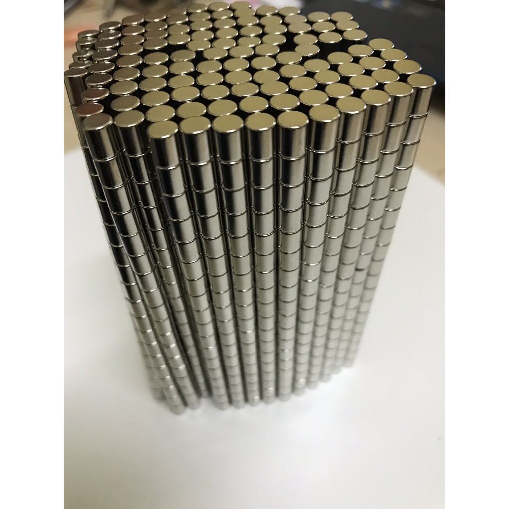 NAM CHÂM ĐẤT HIẾM TRỤ TRÒN D6*8MM ( SET 10 VIÊN)