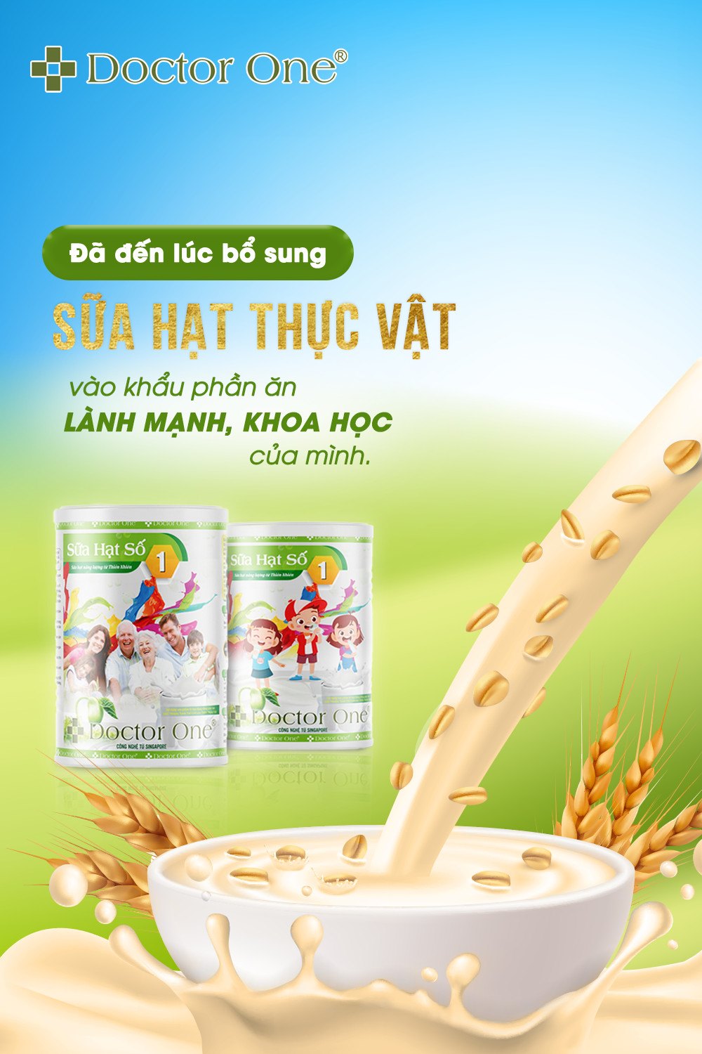 [CHÍNH HÃNG] Sữa Hạt Dinh Dưỡng Cho Bé Biếng Ăn Doctor One
