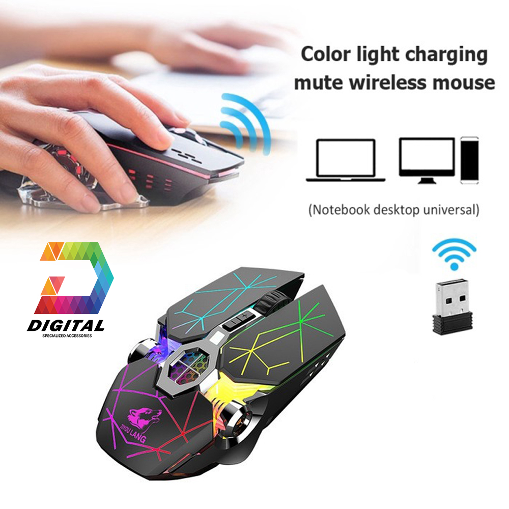 Chuột Không Dây Pin Sạc Gaming X13 Chính Hãng