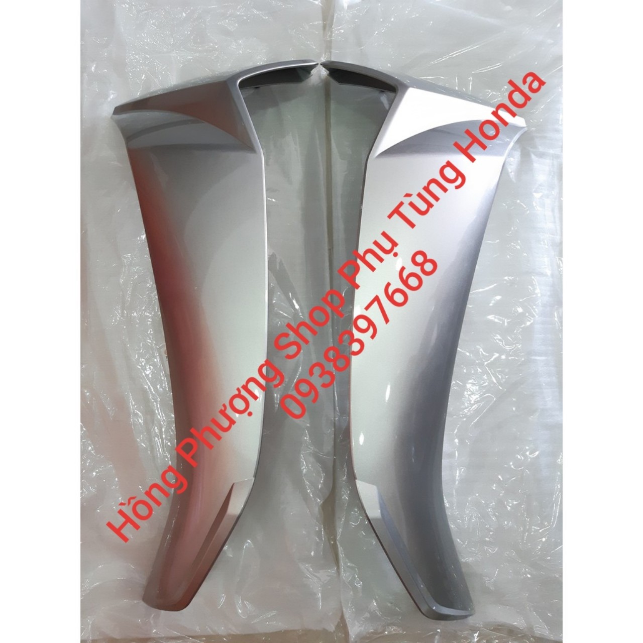 Yamaha-cặp cánh yếm ngoài sirius màu bạczin chính hãng