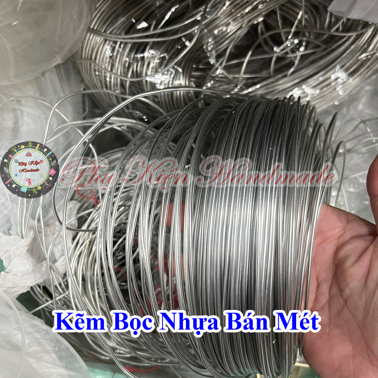 Kẽm bọc nhựa bán mét làm đồ handmade