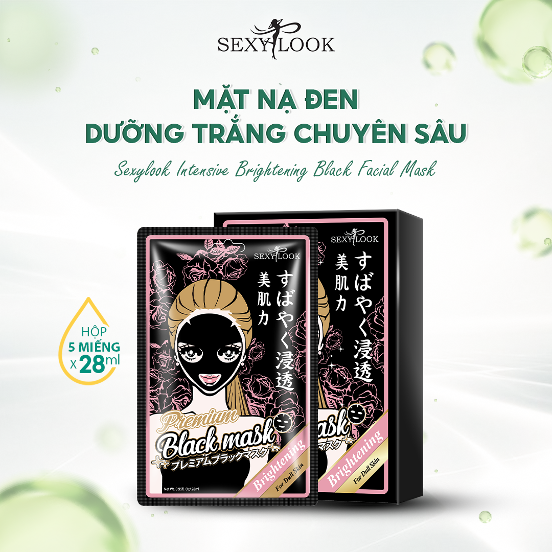 Mặt Nạ Đen Dưỡng Trắng Chuyên Sâu (28ml/miếng lẻ)
