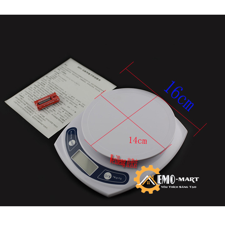 [FreeshipMAX] Cân điện tử ( 3kg/ 5kg/ 7kg - 0.1g )