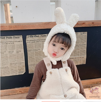 Mũ len tai thỏ lông cừu siêu kute cho bé trai bé gái từ 6 tháng đến 3 tuổi