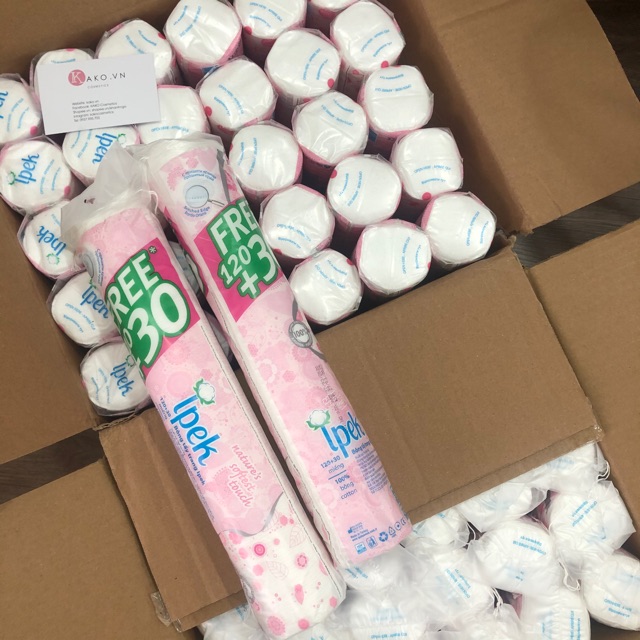 [HCM]Bông Tẩy Trang Ipek Cotton Pads 150 Miếng