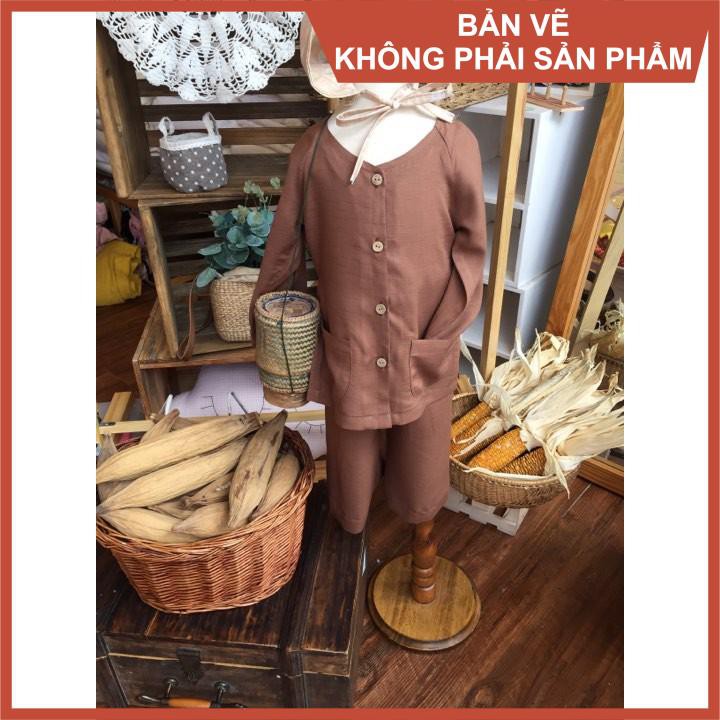 Rập giấy bộ bà ba bé trai mã B36 (BẢN VẼ)