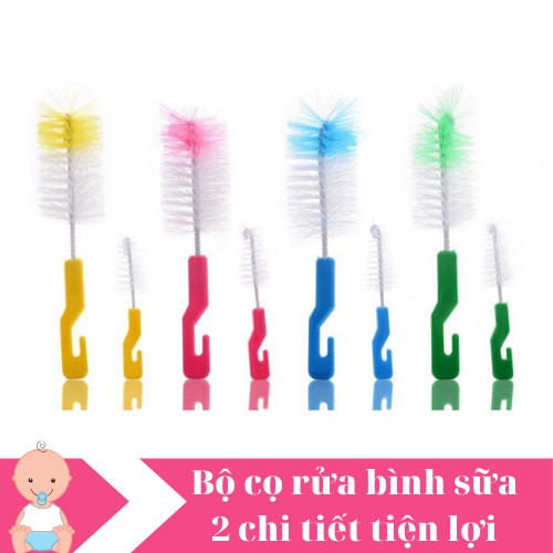 Cọ bình sữa 2 chi tiết