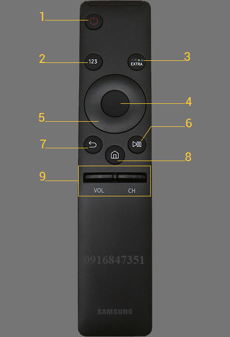 [HÀNG CHUẨN] ĐIỀU KHIỂN TV SAMSUNG 4K SMART CONG REMOTE TIVI sámung (LƯNG ĐEN - KHÔNG VOICE)