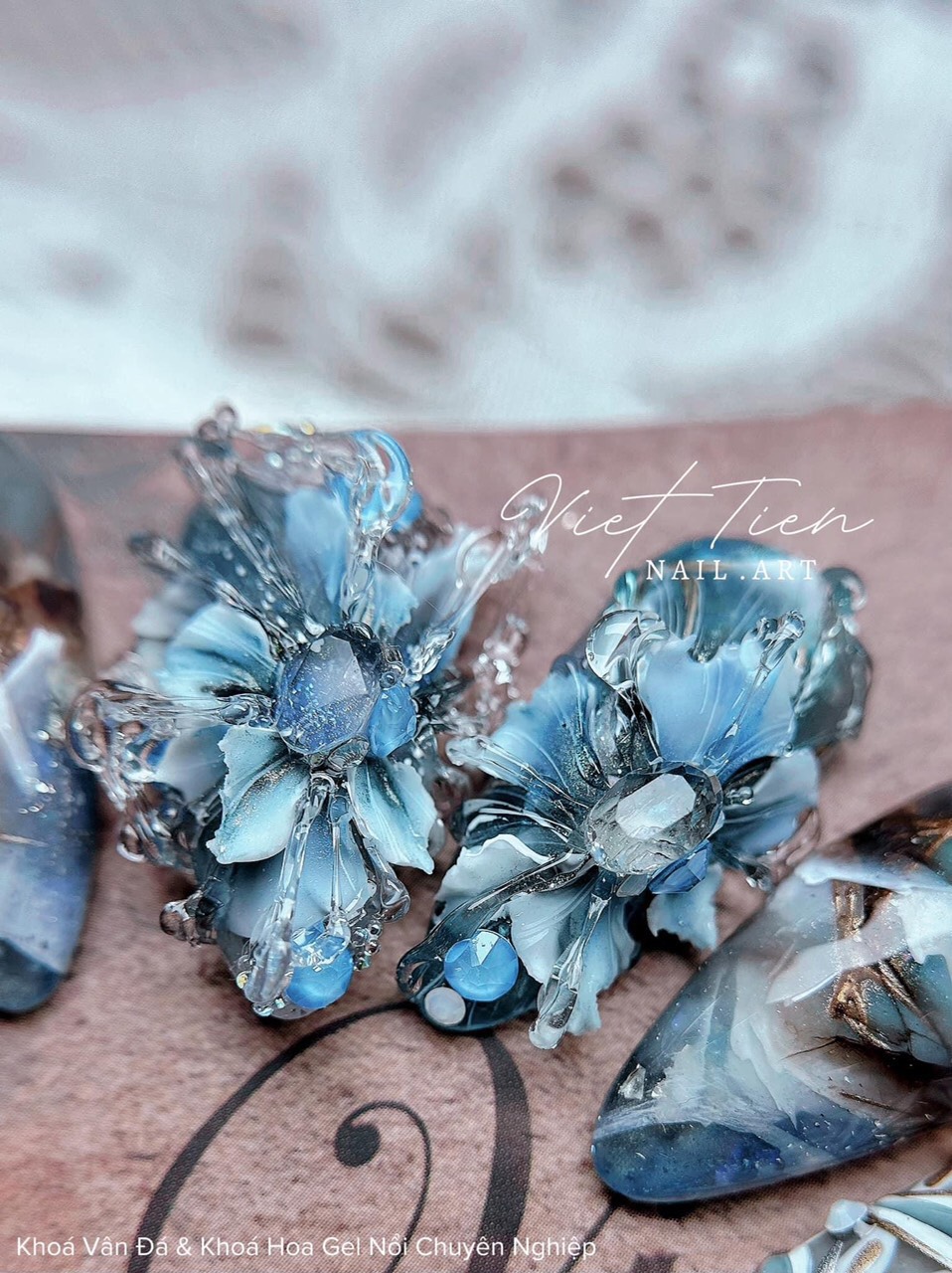 Gel khô nặn hoa 5D  lẻ màu