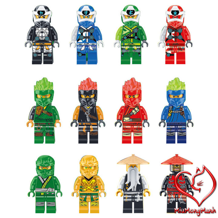 Bộ 12 Ninja Digital Ninjago Lego Đồ Chơi Lắp Ráp Xếp Hình