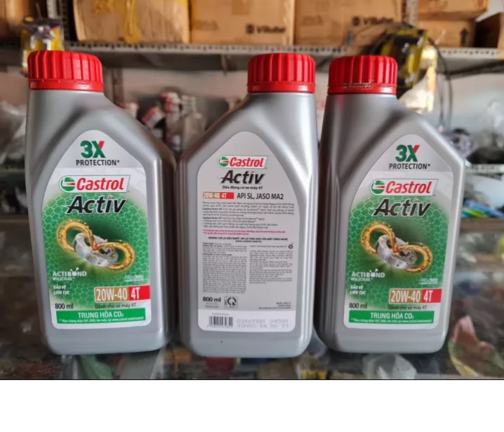 [HCM]Nhớt Castrol Activ 20W40 , 800ml