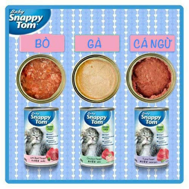 Pate mèo con Snappy Tom 150gr - T3 PETS SHOP