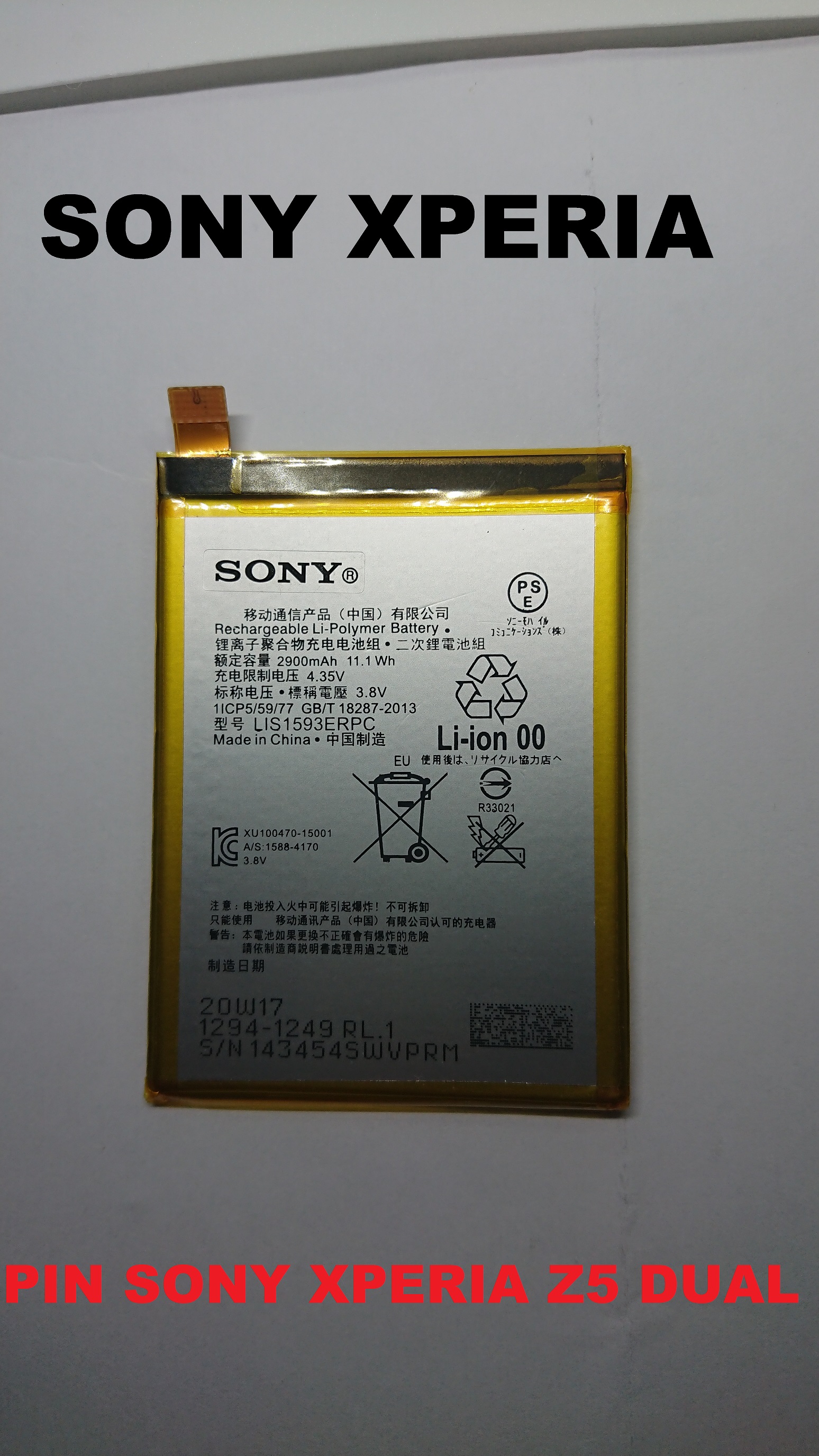 [PIN CHUẨN SONY XPERIA Z5 DUAL-E66XX]