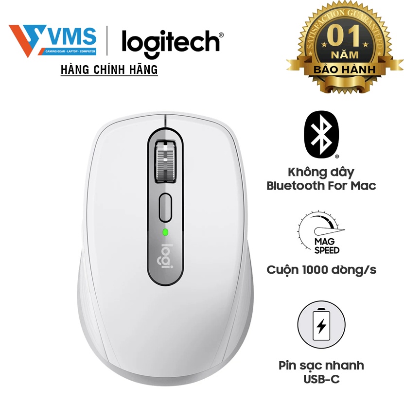 Chuột không dây bluetooth Logitech MX Anywhere 3 For Mac - hàng chính hãng