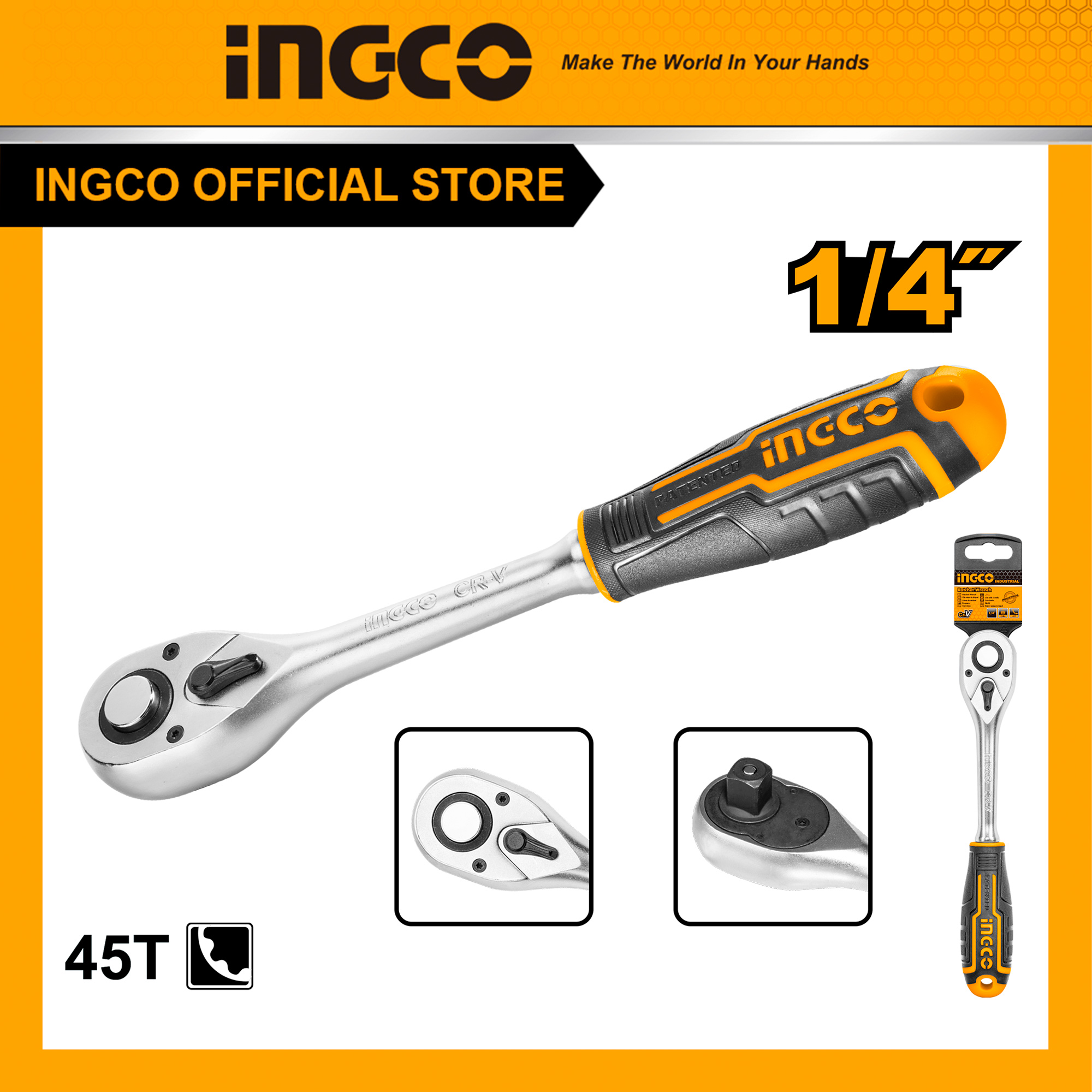 Cần siết hai chiều INGCO HRTH0814