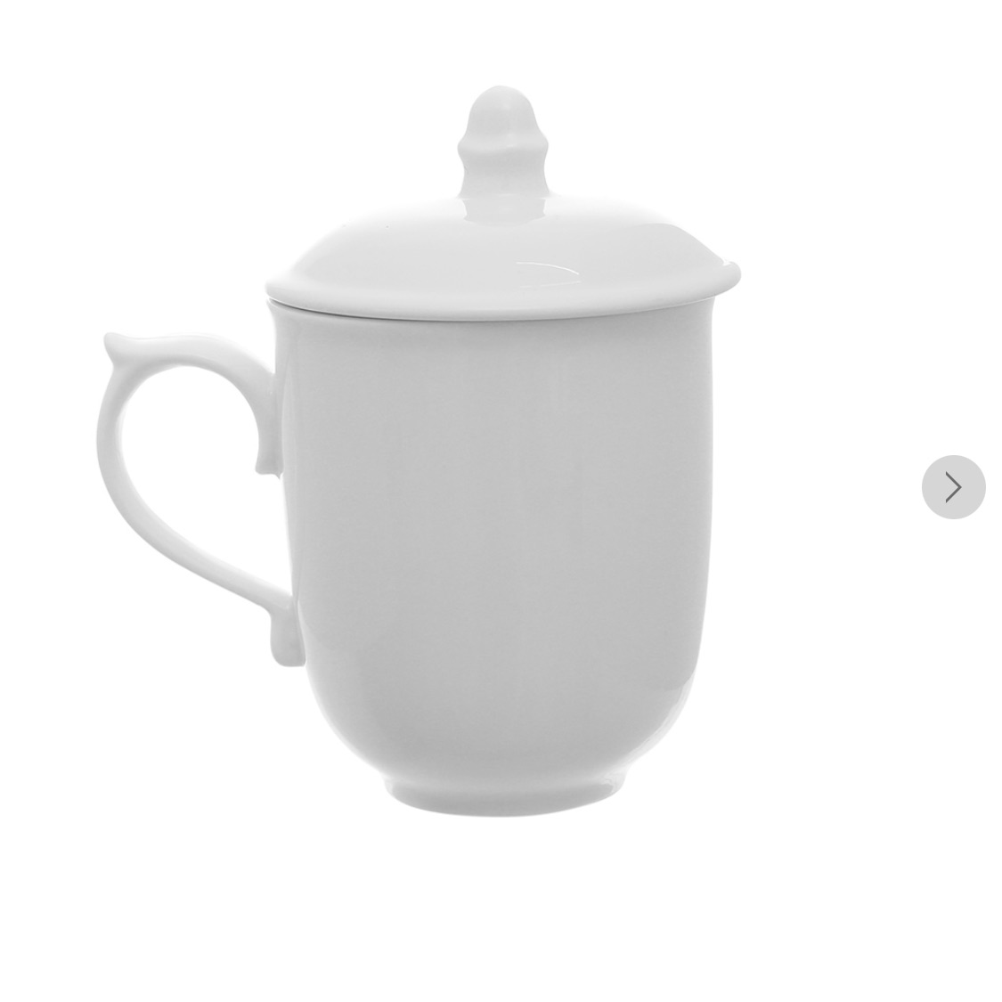 [HCM]Ly sứ có nắp 300ml Minh Châu MC-CN06 trắng