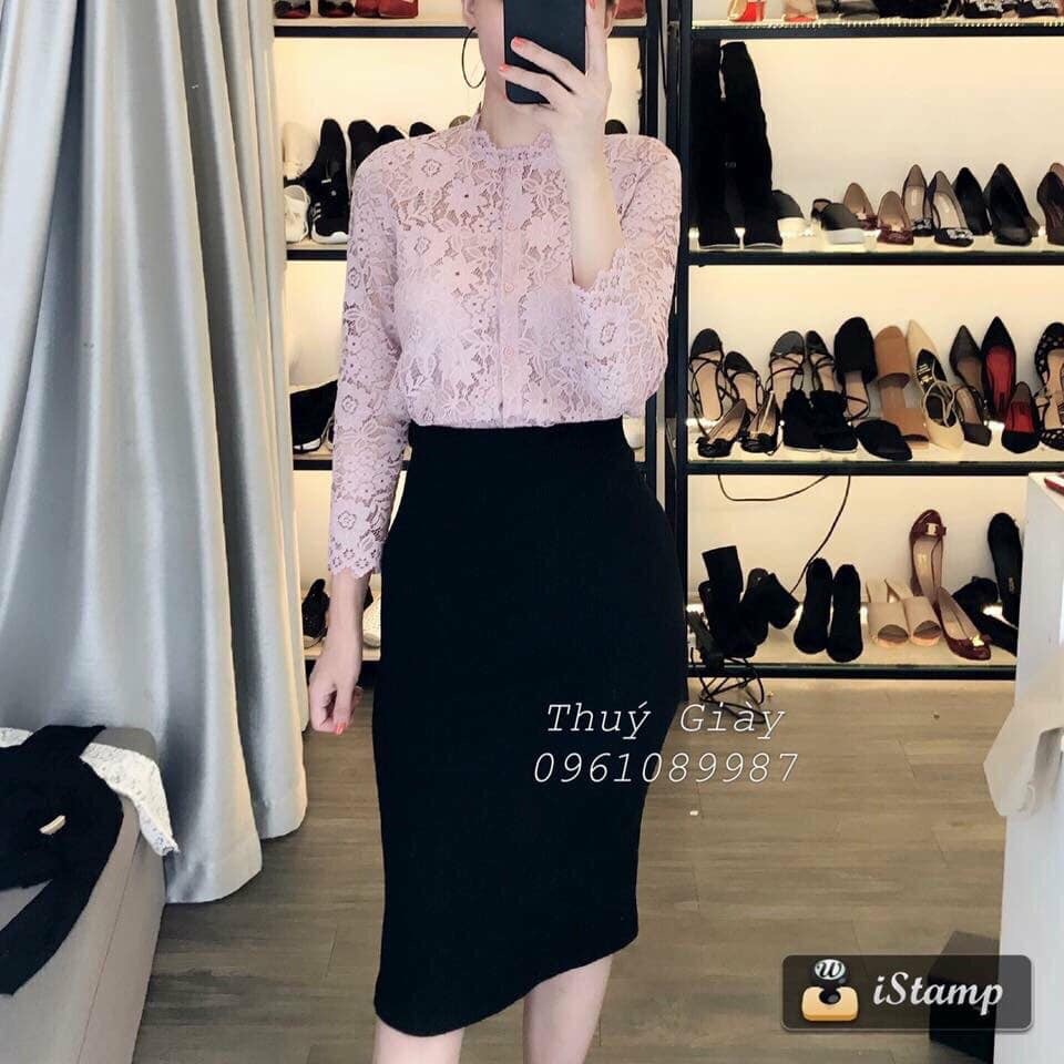 Aó ren công sở tay lỡ thời trang ( trắng)