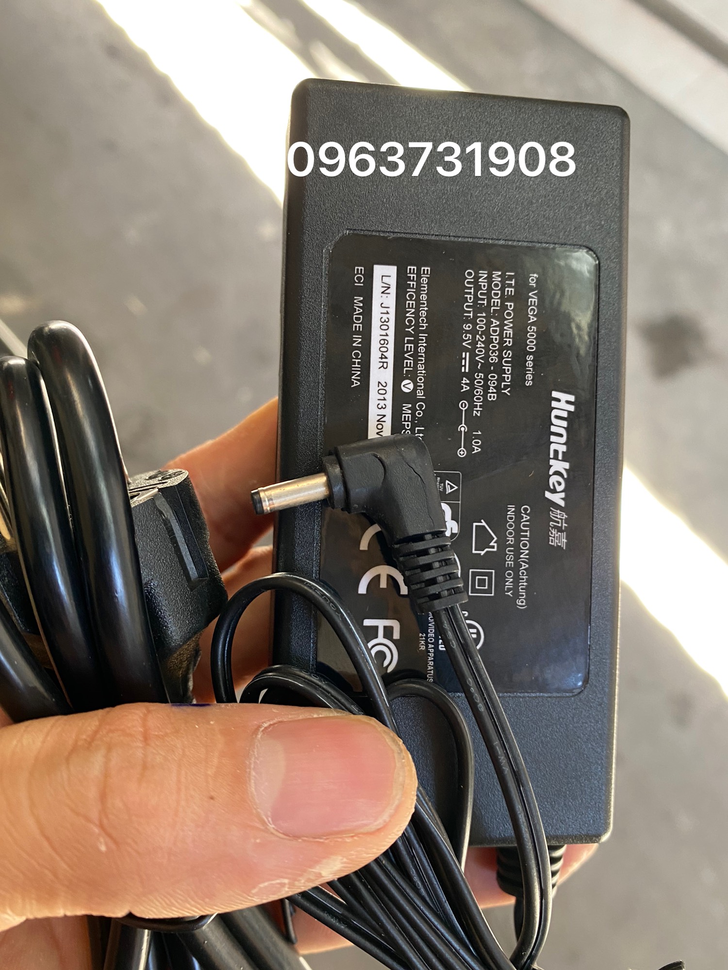 Sạc nguồn máy pos s90 9.5v-4a