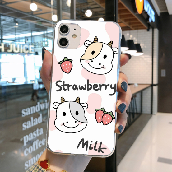 Ốp lưng Silicon in UV Bò sữa Xiaomi note 5 6 note 7 8 redmi 6 pro mi 8 se mi 8 lite Poco f1 4x redmi 5 plus Note3pro P2