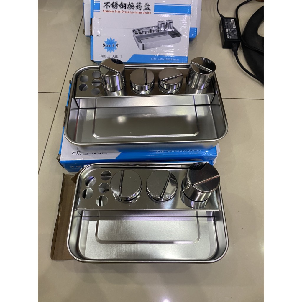 Khay Đựng Dụng Cụ Y Tế, Spa Inox Đa Năng