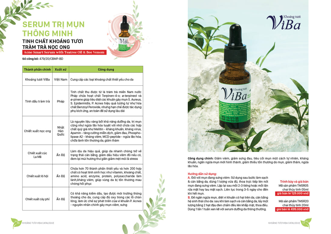 Serum mụn thông minh ViBa