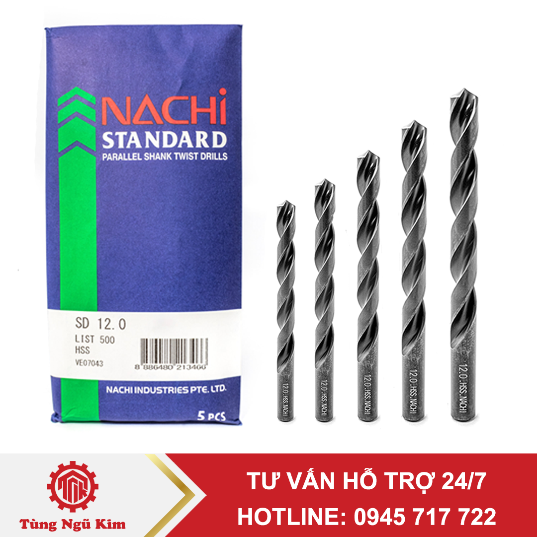 Mũi khoan Nachi 4mm đến 4.9mm