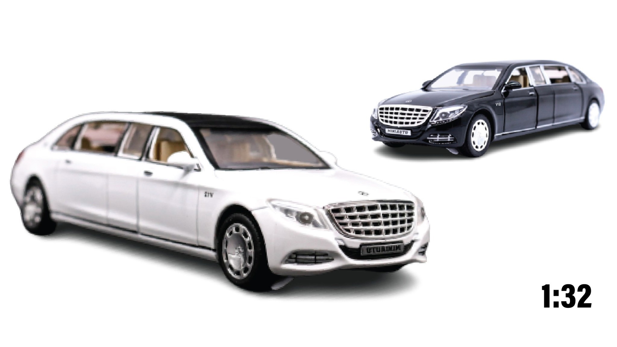1:32 scale Mercedes Maybach S600 Pullman model