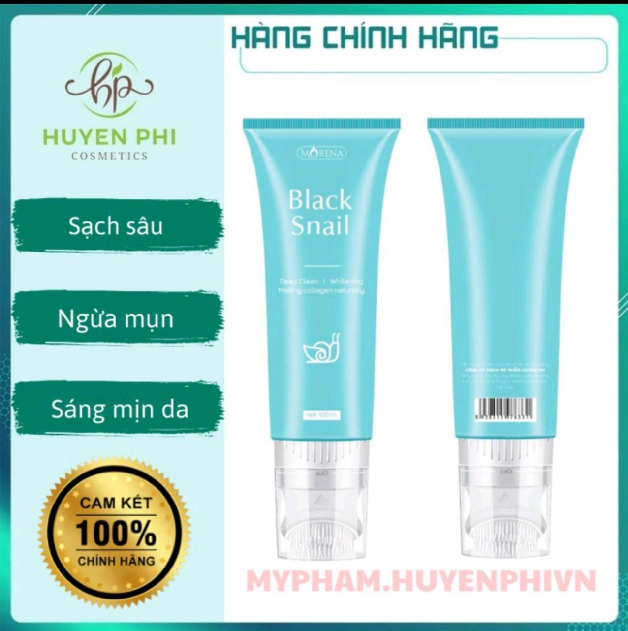 Sữa rửa mặt huyền phi black snail - làm sạch sâu ngừa mụn sáng mịn da