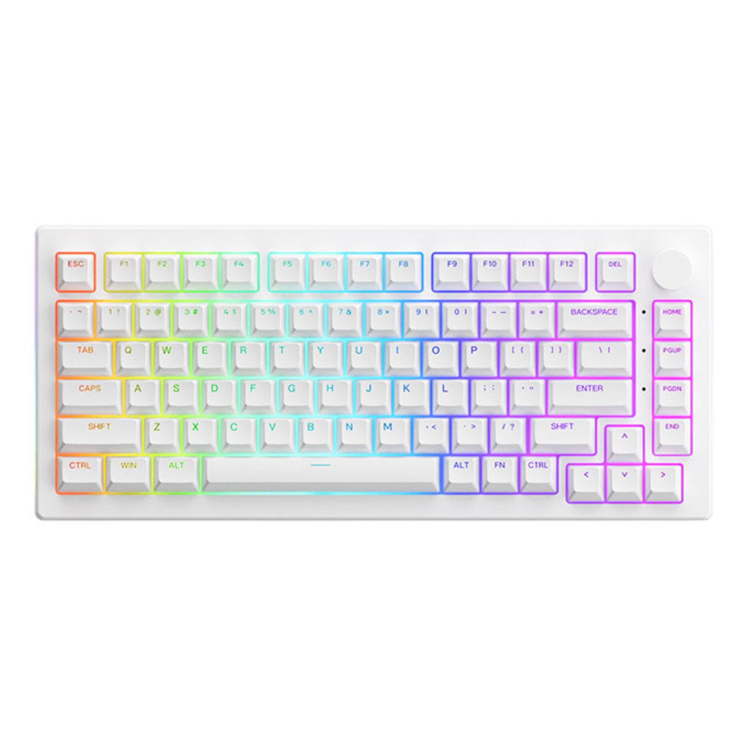Bộ Keycap AKKO ASA Shine-Through Keycap set – White (Xuyên LED / ASA profile / 131 nút)