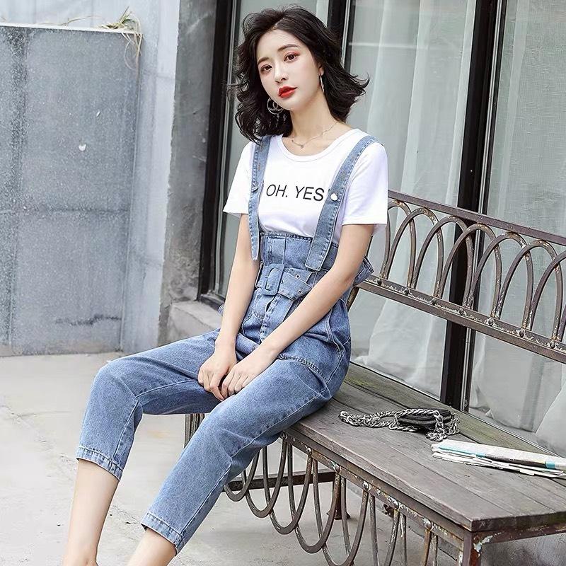 quần yếm jin thắt lưng cực chất