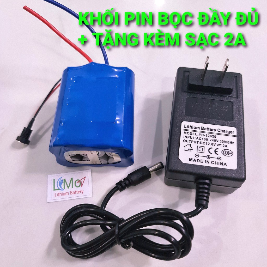 Khối pin national 3s 12.6v 4.0ah /30a . khối pin được đóng từ 6 cell pin lishen xám + mạch 3s30a