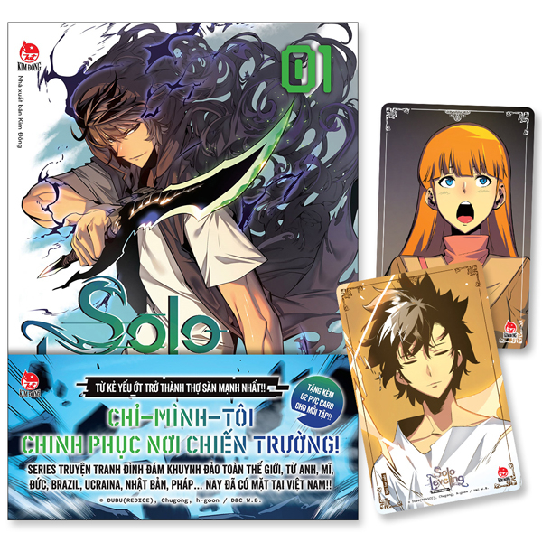Solo Levelling seal có obi và 2 thẻ bo góc