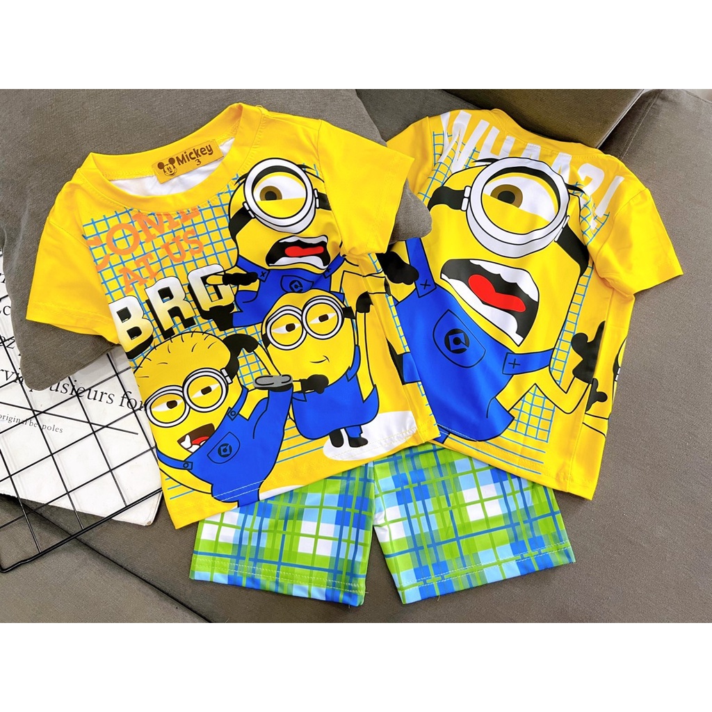 Đồ bộ bé trai size nhí 12-22kg vải thun lạnh 3d jennie kids j481
