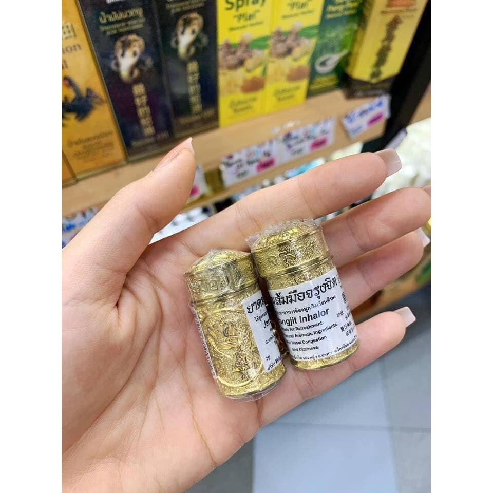 [HCM]Dầu Hít Xoang Bạc - Vàng Jarungjit Inhalor