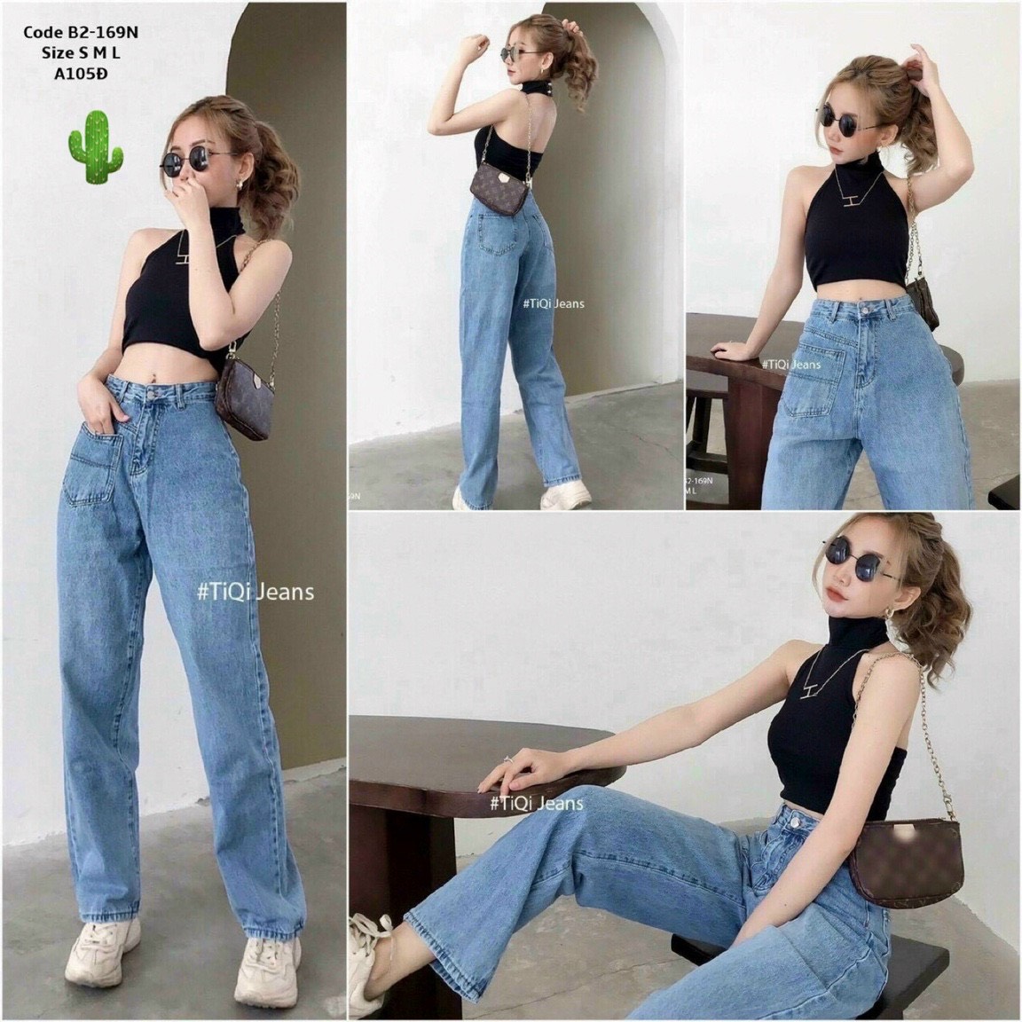 Áo Croptop thun gân cổ lọ hở lưng sát tay full tem mác Pc