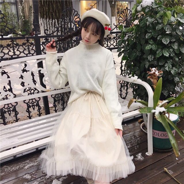 [HCM]Chân váy công chúa bèo buộc nơ ulzzang ????