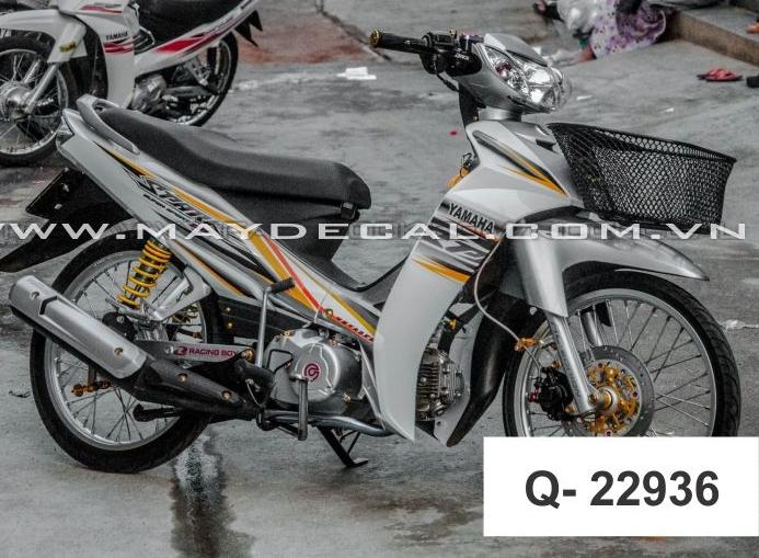 [ QUÍ KHÁCH VUI LÒNG MANG TEM RA TIỆM CHO THỢ DÁN] TEM RỜI sirius Spark in decal trong dán xe trắng họăc bạc.