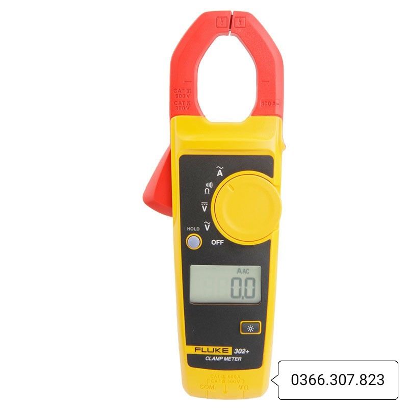 FLUKE 302+ dây đo đài loan Ampe kìm đo dòng AC (400A)