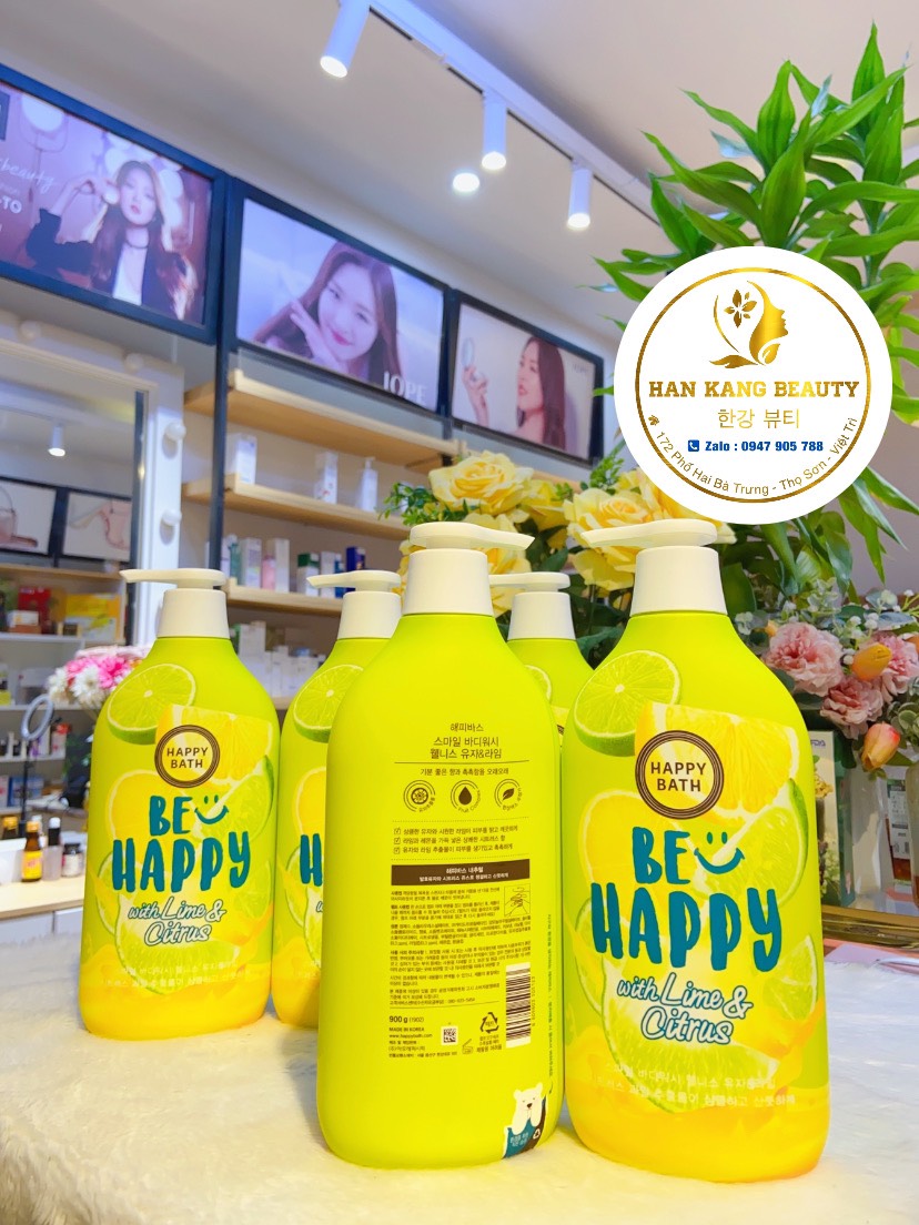 Sữa tắm cao cấp happy bath hàn quốc mẫu mới nhất 2023 900ml