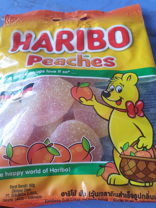 Haribo peaked 80g gum paste imported from Turkey