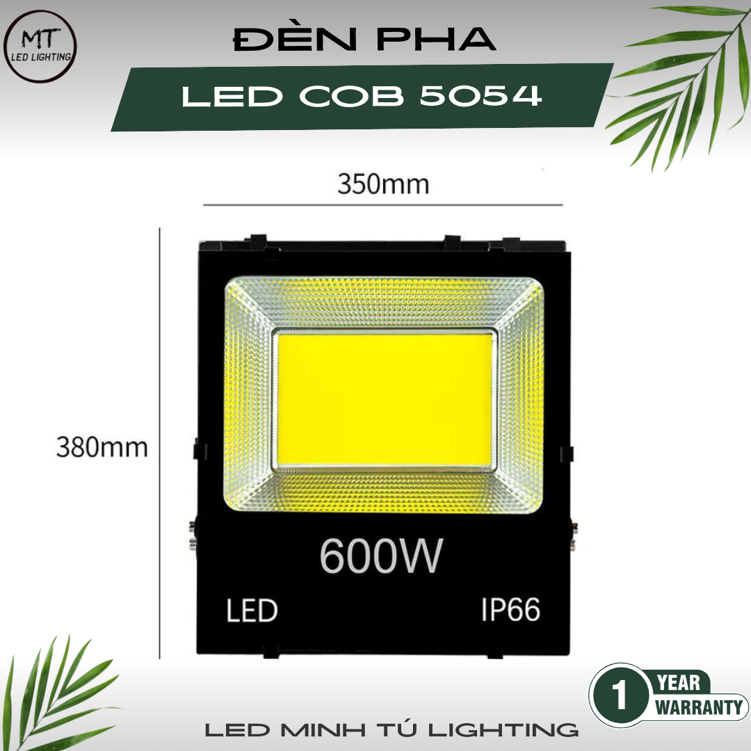 Đèn Pha Led COB 5054 đủ công suất.